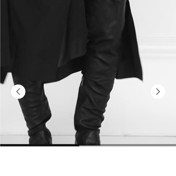 Ann Demeulemeester Thigh High Leather Stretch Boots - Picture 4 of 10